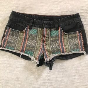 Billabong tribal jean shorts waist 15”